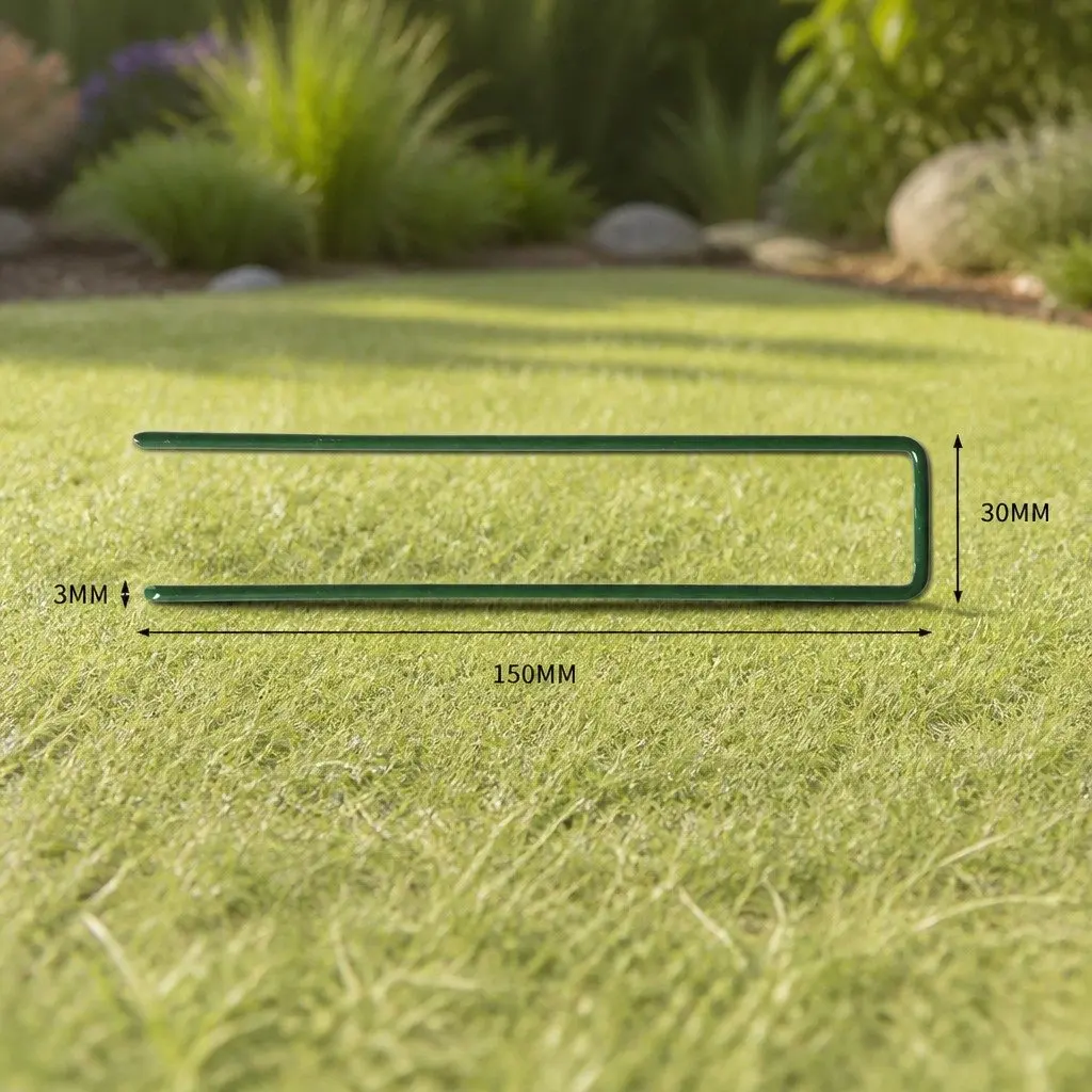 Synthetic Grass Pins 50PCS U-Shape Garden Turf Fixing Landscape Installation