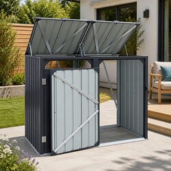 Double Wheelie Bin Storage Shed: Practical and Reliable