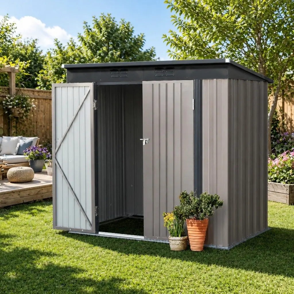1.95x1.31M Steel Garden Shed