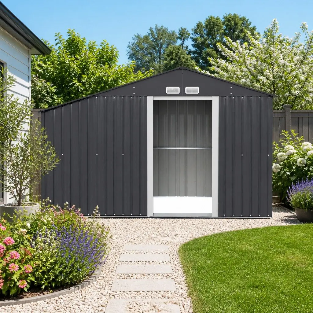Grey Garden Shed 3.22x1.96M for Storage