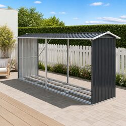 Reliable Firewood Storage Shed with Galvanised Steel Build