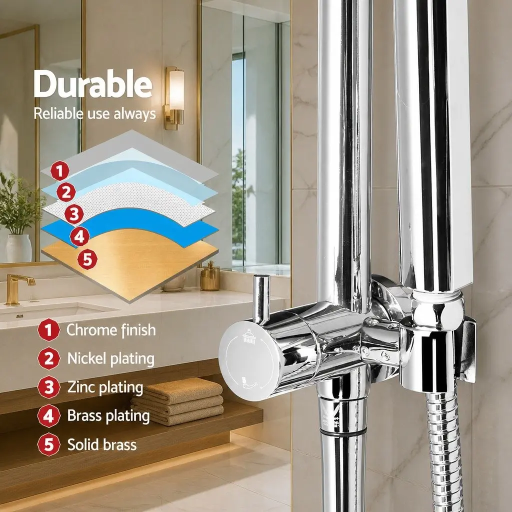 9" Chrome Shower Head Set with Handheld Convenience