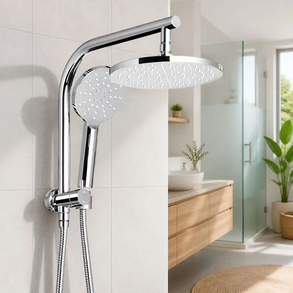 9" Rainfall Shower Head Set with Handheld Feature