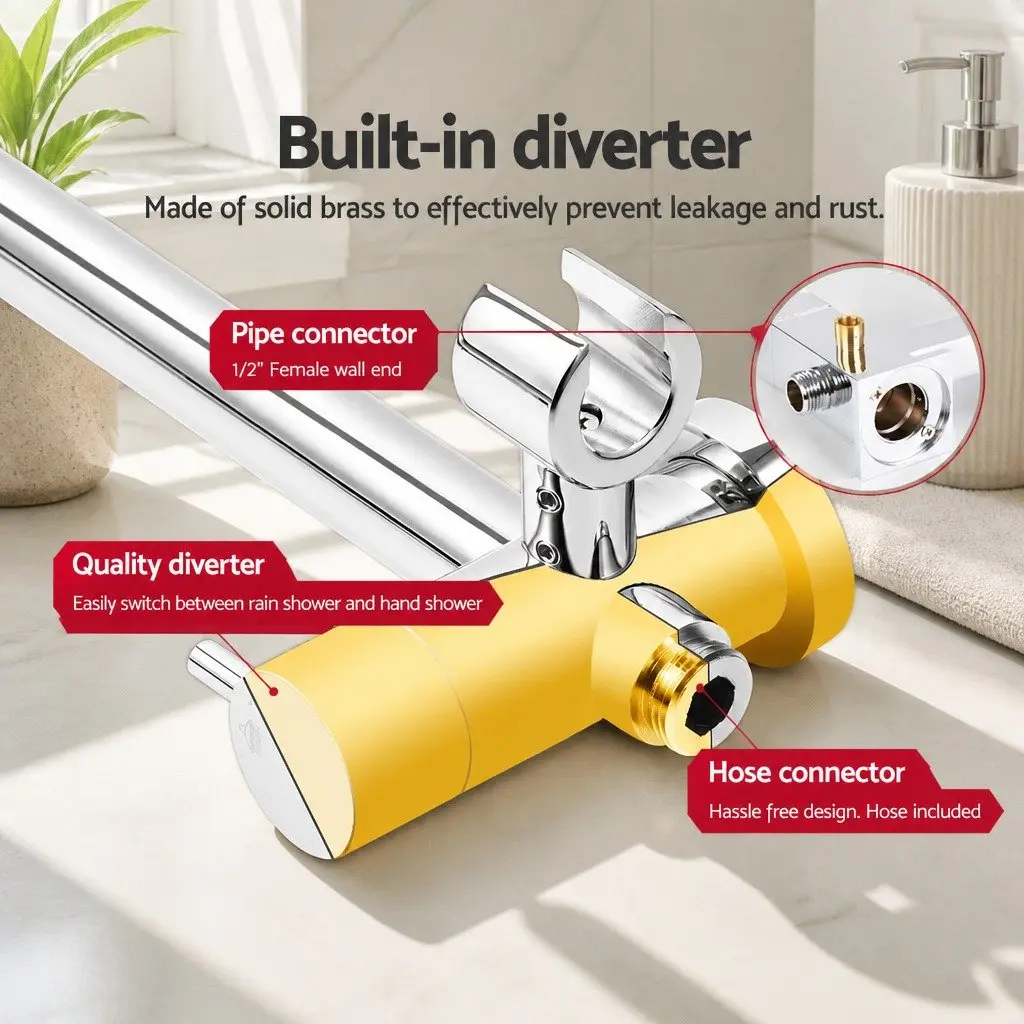 9" Rainfall Shower Head Set with Handheld Feature