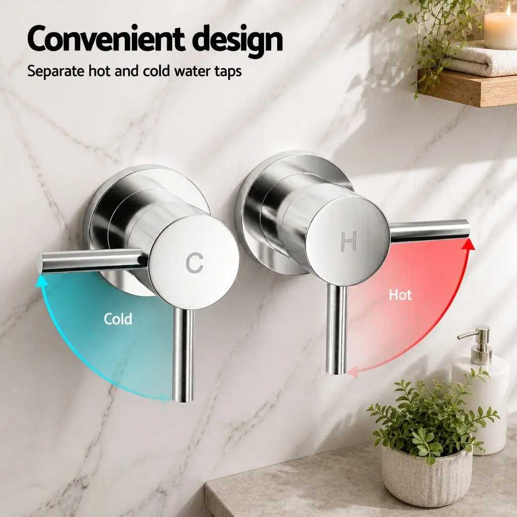 9 Inch Overhead Rain Shower Head with Handheld Option