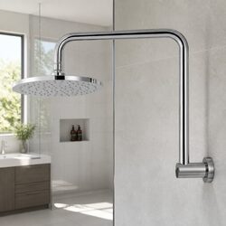 9 Inch Rain Shower Head Overhead High Pressure Swivel Chrome Bathroom Fixture