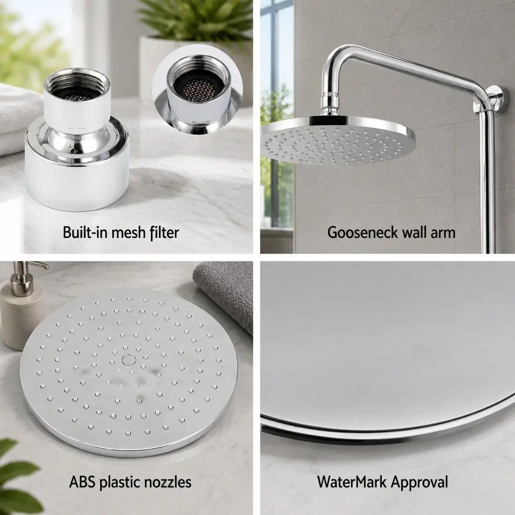 9 Inch Rain Shower Head with Easy Assembly