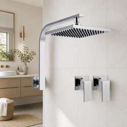 Reliable 8-Inch Rain Shower Head and Tap Set