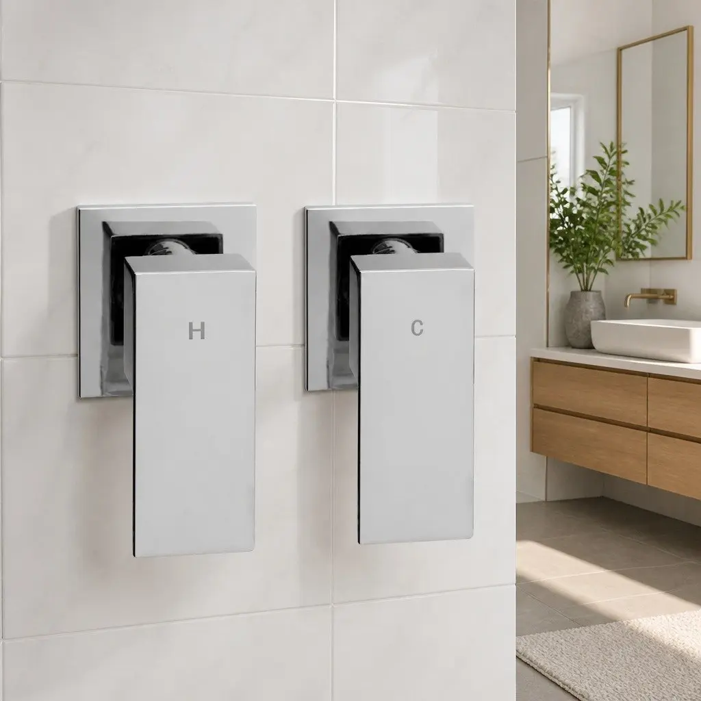 8-Inch Rain Shower Head and Tap Set