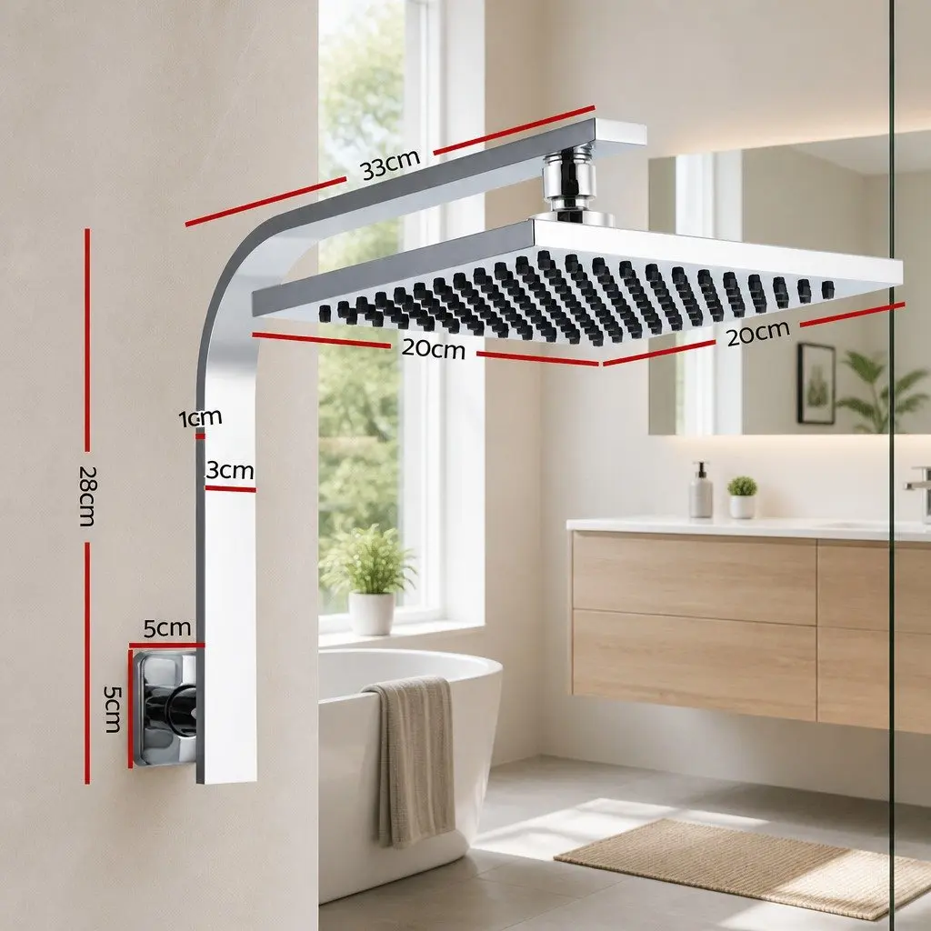 8 Inch Chrome Rain Shower Head