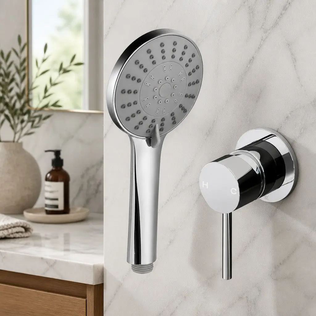 4.5" Chrome Handheld Shower Head for Comfort