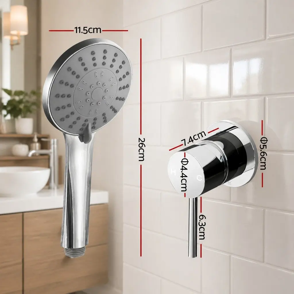 4.5" Chrome Handheld Shower Head for Comfort