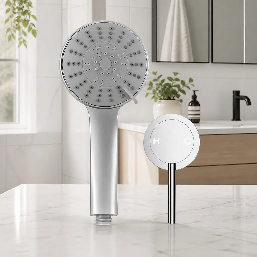 4.5" Chrome Handheld Shower Head for Comfort