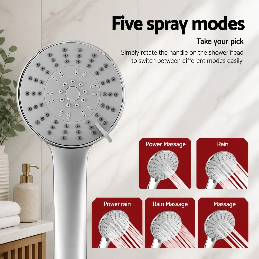 4.5" Chrome Handheld Shower Head for Comfort