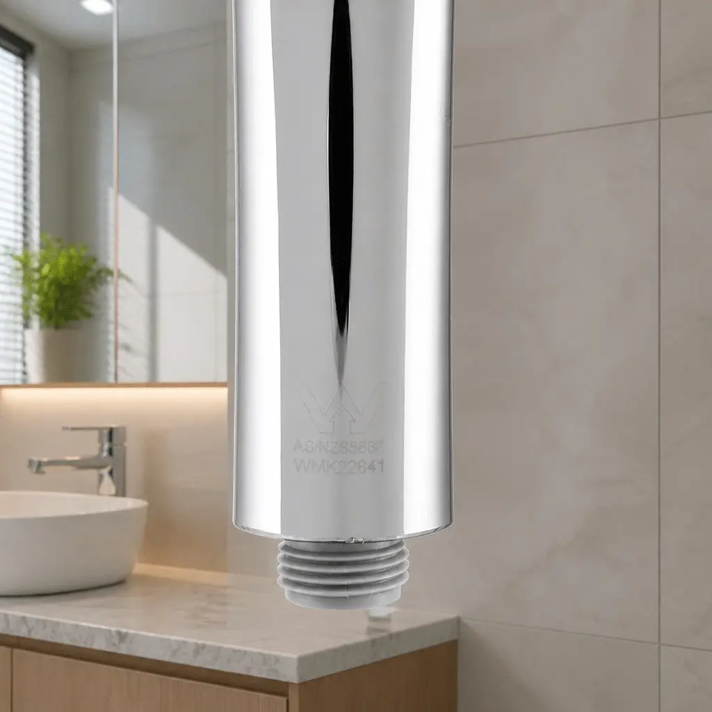Handheld Shower Head 4.5" High Pressure 5 Spray Modes Round Chrome Bathroom
