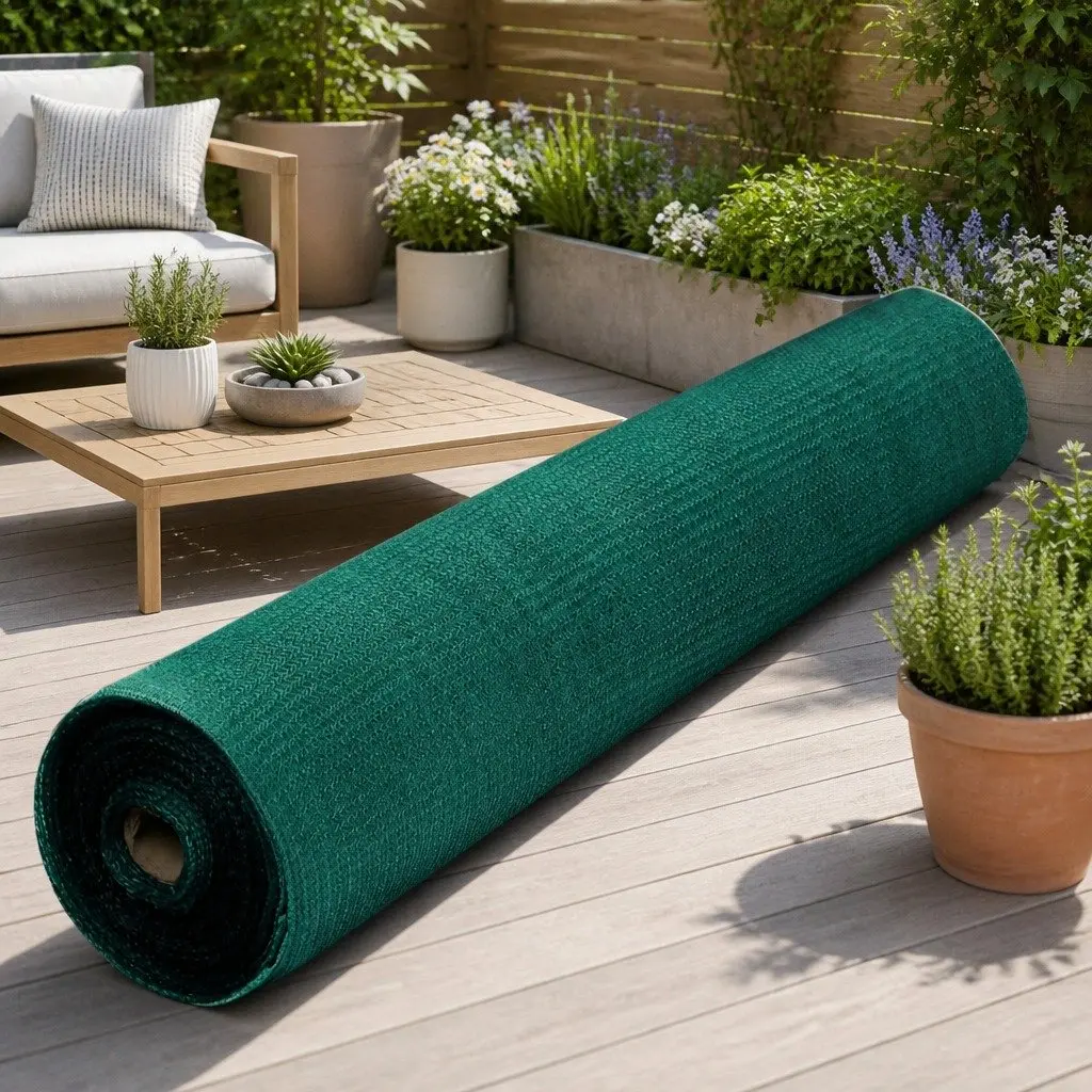 Shade Cloth 30% UV Block 3.66m x 20m Green Heavy Duty for Garden Greenhouse Outdoor Use