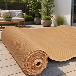 Practical 3.66m x 30m Beige Shade Cloth Roll - Strong and Reliable