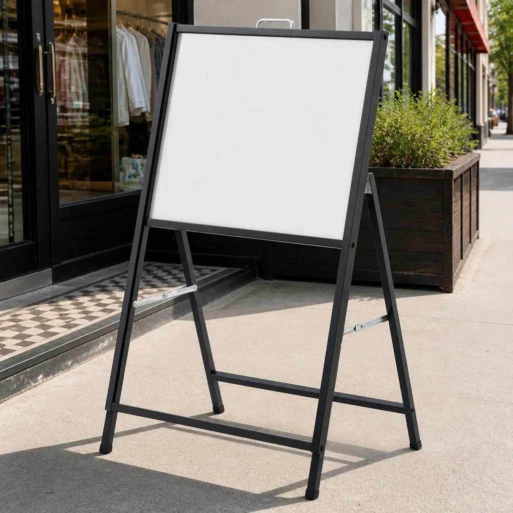 A1 Frame Sign Stand Outdoor Advertising Single Sided Black 60cm x 43cm x 96cm