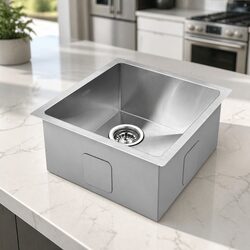 Reliable 51X45CM Handmade Stainless Steel Sink