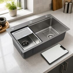 Reliable Stainless Steel Kitchen Sink with Millet Texture