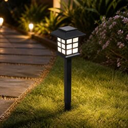Practical Solar Powered Lights Set for Outdoor Use - 12 LEDs
