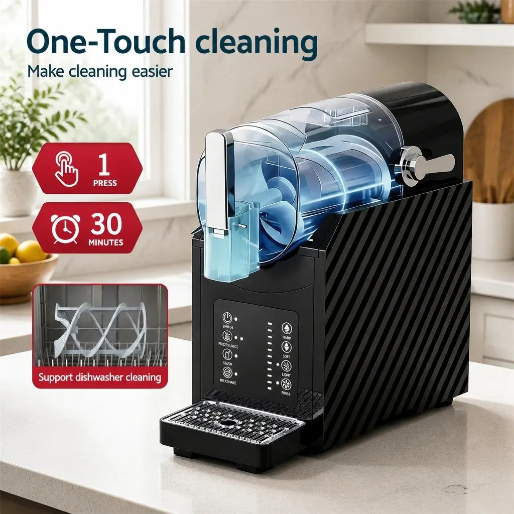Slushie Machine Maker 1.8L Frozen Smoothies Milkshakes Ice Drink Blender Black