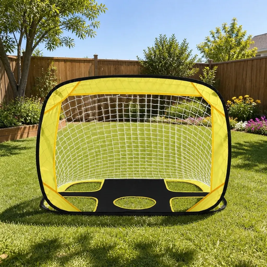 Portable Soccer Goal Net Training Target 107cm Green