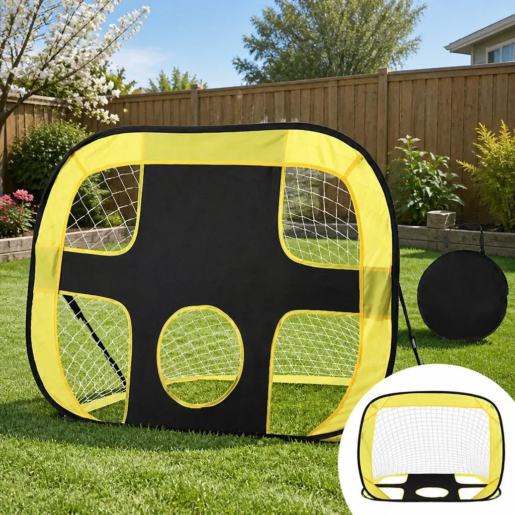Portable Soccer Goal Net Training Target 107cm Green