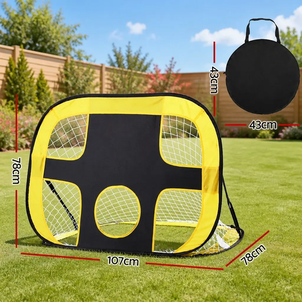 Portable Soccer Goal Net Training Target 107cm Green
