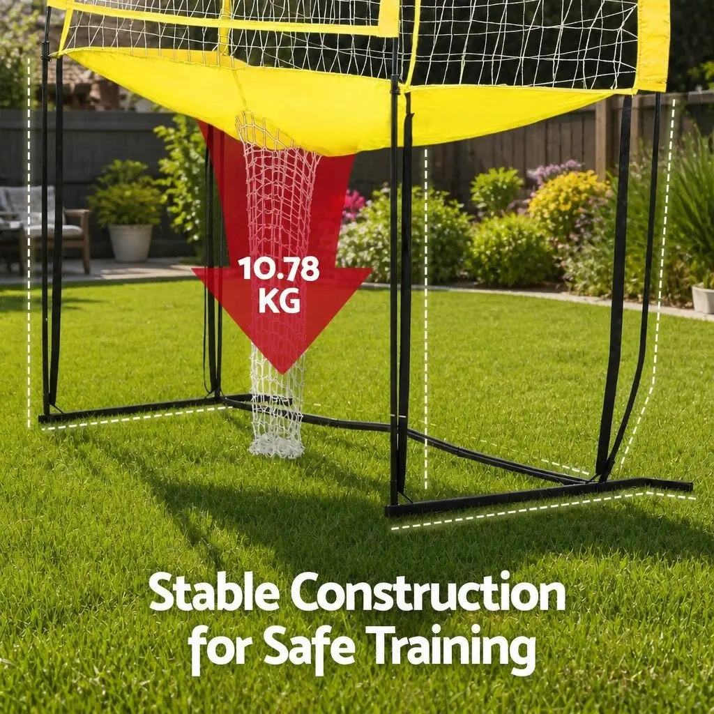 Volleyball Net Portable Adjustable Height 8ft Green Free-standing for Beach Backyard Training