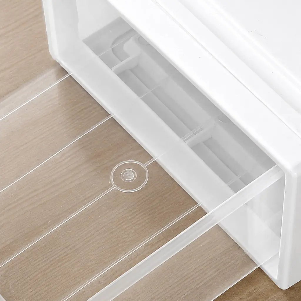Small Storage Drawers Stackable Containers 25cm x 34cm x 12cm Transparent