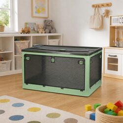 Stackable Storage Box Plastic Container with Lid Large Capacity Home Organizer