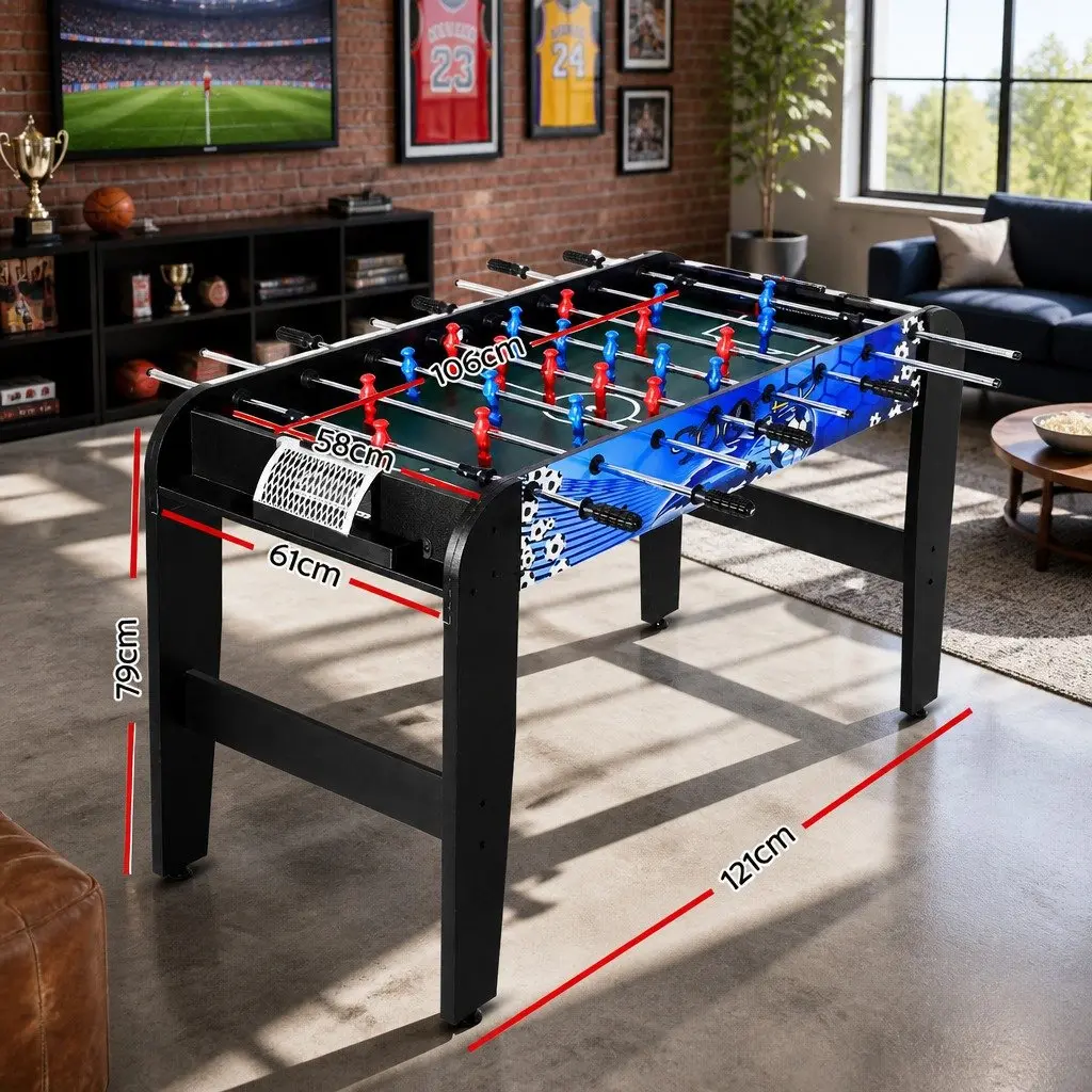 Foosball Soccer Table Home Family Game 4FT Black
