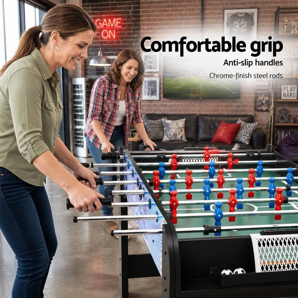 Foosball Soccer Table Home Family Game 4FT Black