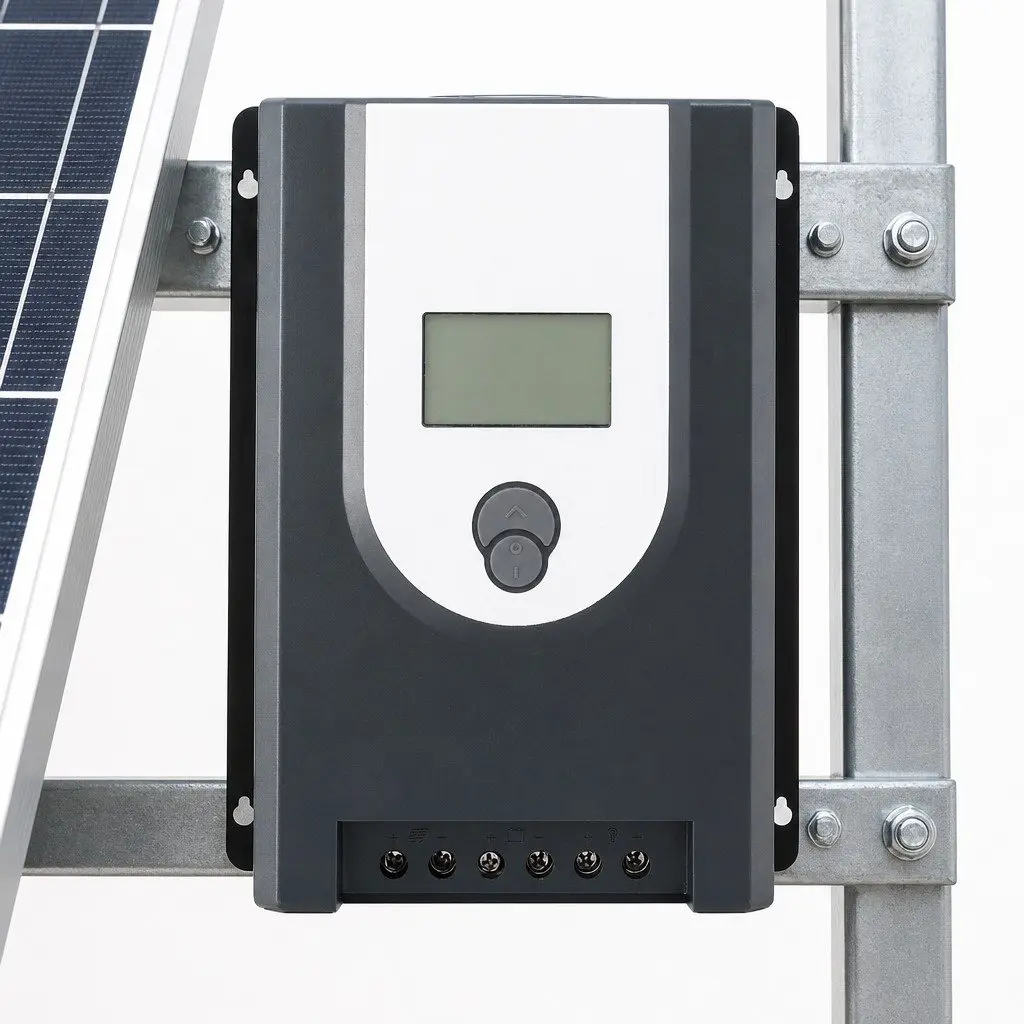 MPPT Solar Charge Controller 50A Bluetooth 12V 24V Grey