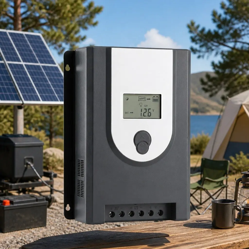 MPPT Solar Charge Controller 50A Bluetooth 12V 24V Grey