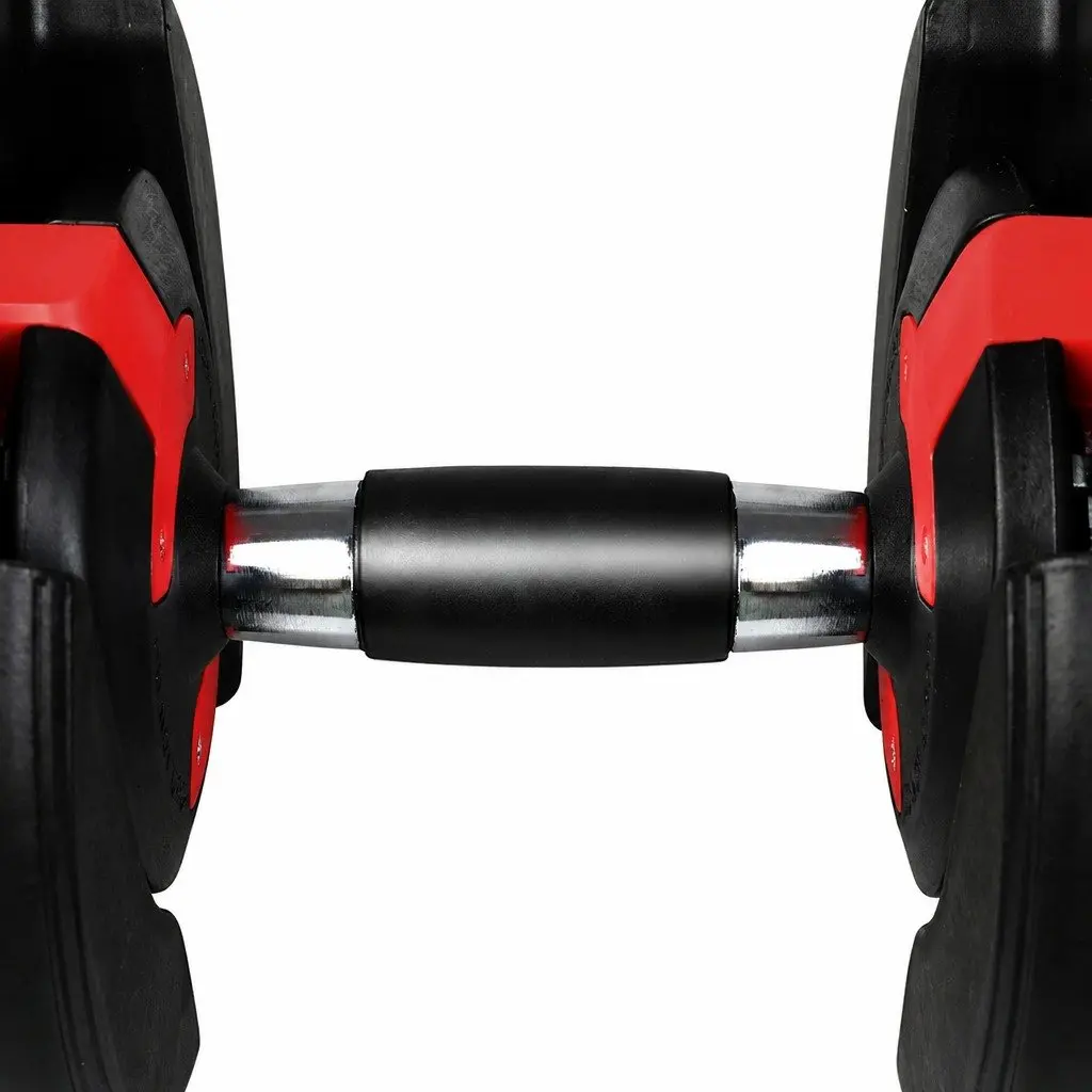 Adjustable Dumbbell Set 24kg Home Gym Training Strength Black