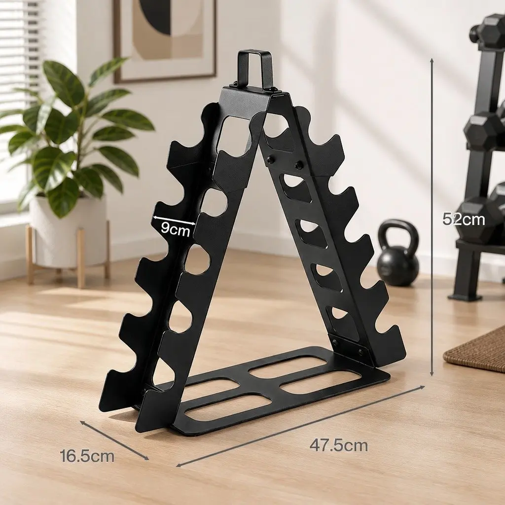 5 Pair Dumbbell Rack for Home Workouts