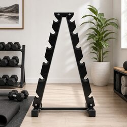 Warm, Practical 6-Tier Dumbbell Rack for Your Gym