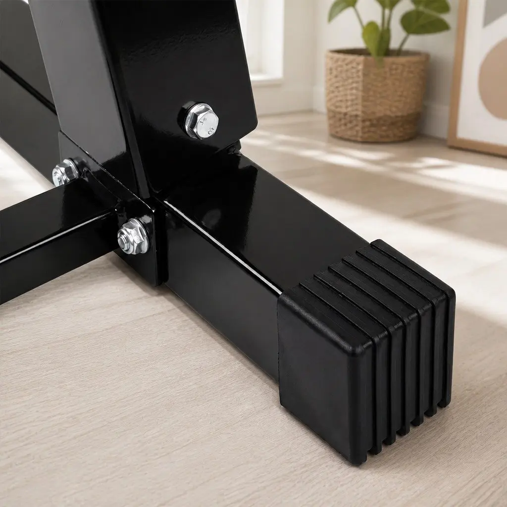 Dumbbell Rack A-Frame Stand Heavy Duty Steel 6 Tier Black