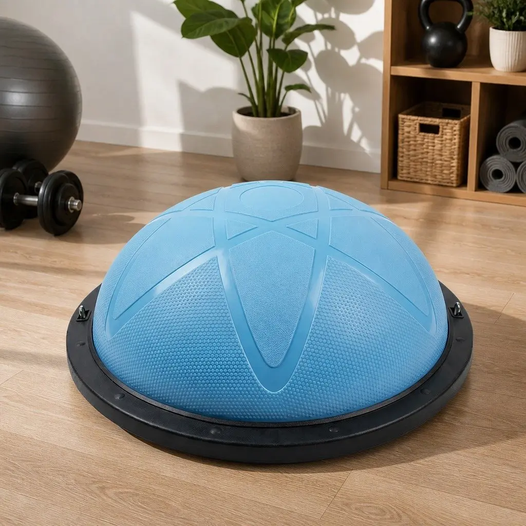 Half Balance Ball Yoga Trainer Core Stability Exercise Equipment 58cm Blue