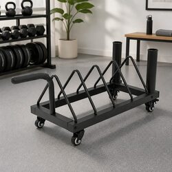 Durable Bumper Plate Rack with Wheels for Your Gym
