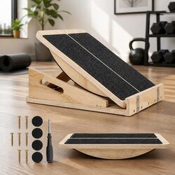 Adjustable Wooden Slant Board for Effective Muscle Relief