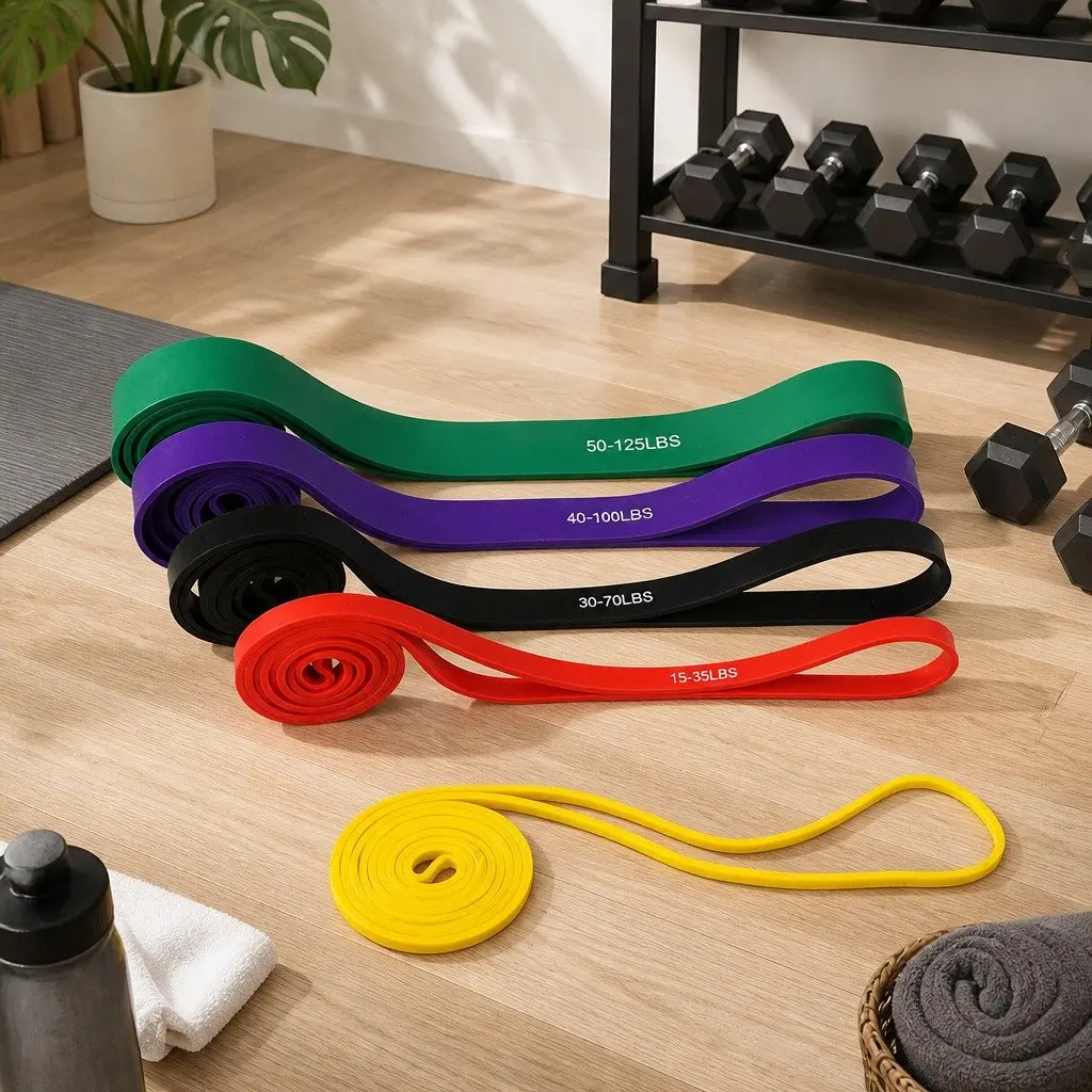 Resistance Bands Set 5 Piece Heavy Duty Workout Training Yoga Stretch