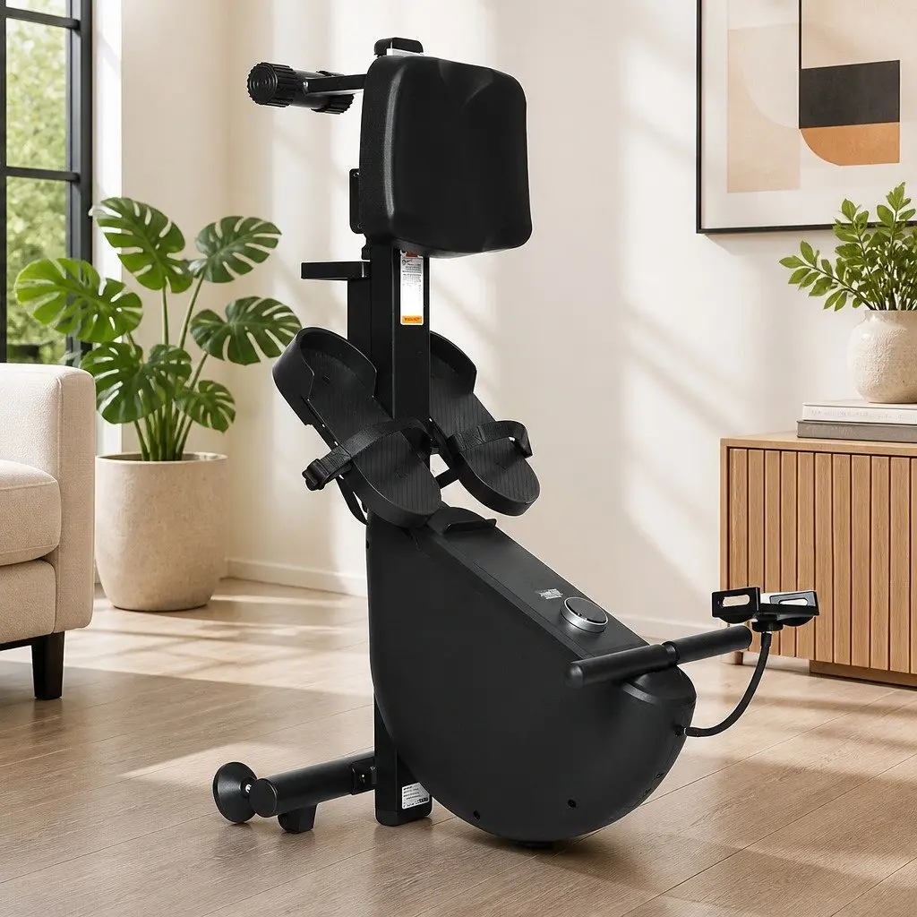 Rowing Machine Smart Self-Powered Electric Telescopic Rail Magnetic Resistance Black