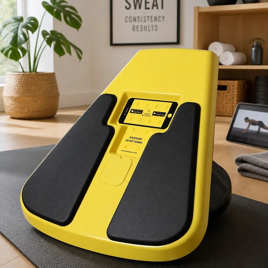 Balance Board Trainer Core Abdominal Exercise 56cm Yellow