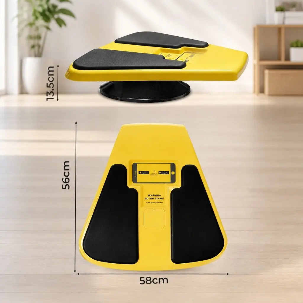 Balance Board Trainer Core Abdominal Exercise 56cm Yellow