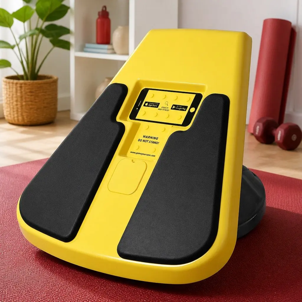 Balance Board Trainer Core Abdominal Exercise 56cm Yellow
