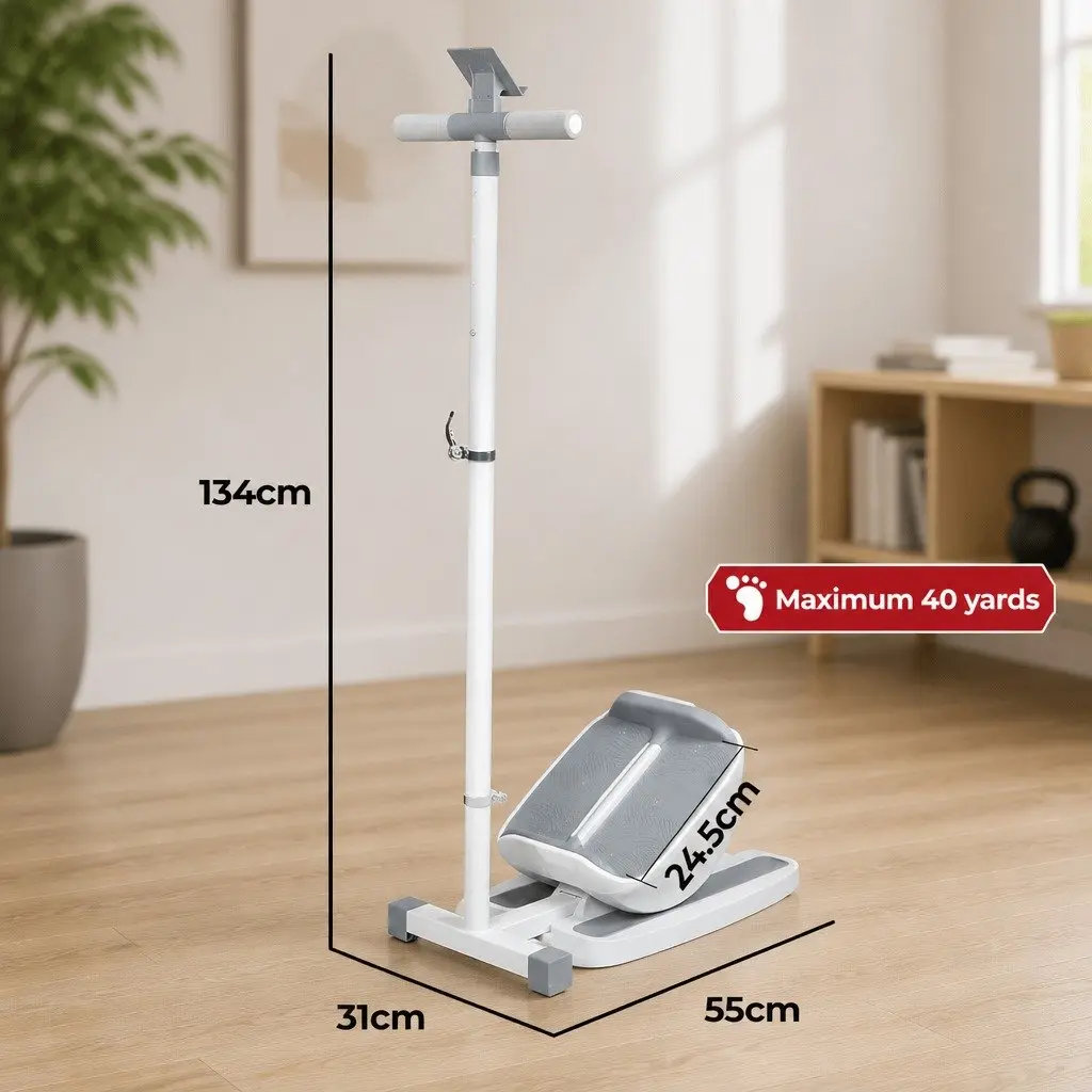 Adjustable Slant Board Leg Stretcher Home Fitness Exercise 55cm x 31cm White