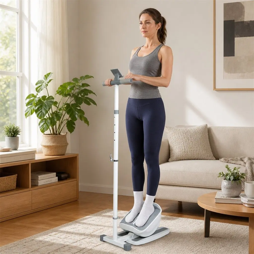 Adjustable Slant Board Leg Stretcher Home Fitness Exercise 55cm x 31cm White